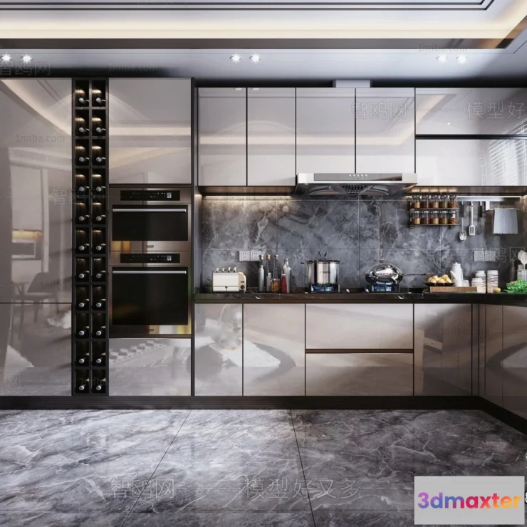 1361797 - Kitchen - Modern Style Interior 3D Scenes - 150 3D Max