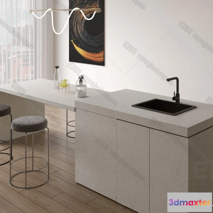 1361799 - Kitchen - 3D Models - 3D Interior Scenes - 216 3D Max