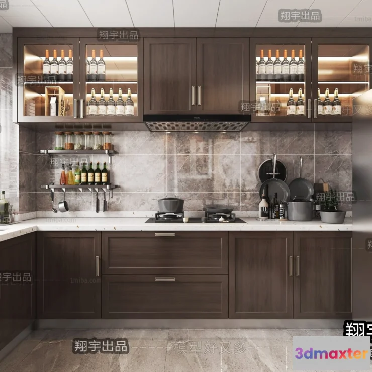 1361819 - Kitchen 3D Interior Scene - 3D Models - 121 3D Max