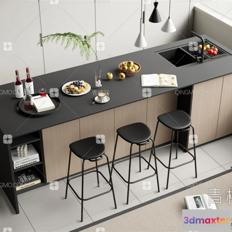 1361869 - Kitchen - 3D Models - 3D Interior Scenes - 217 3D Max
