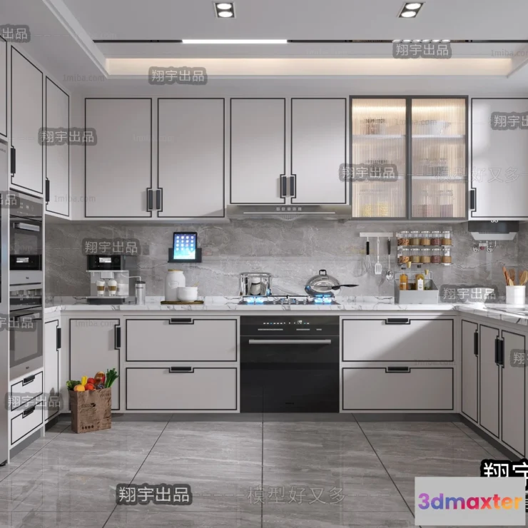 1361948 - Kitchen 3D Interior Scene - 3D Models - 123 3D Max