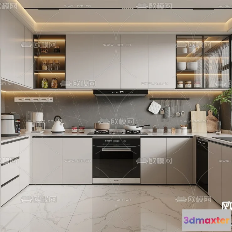 1362472 - Kitchen - 3D Models - 3D Interior Scenes - 226 3D Max