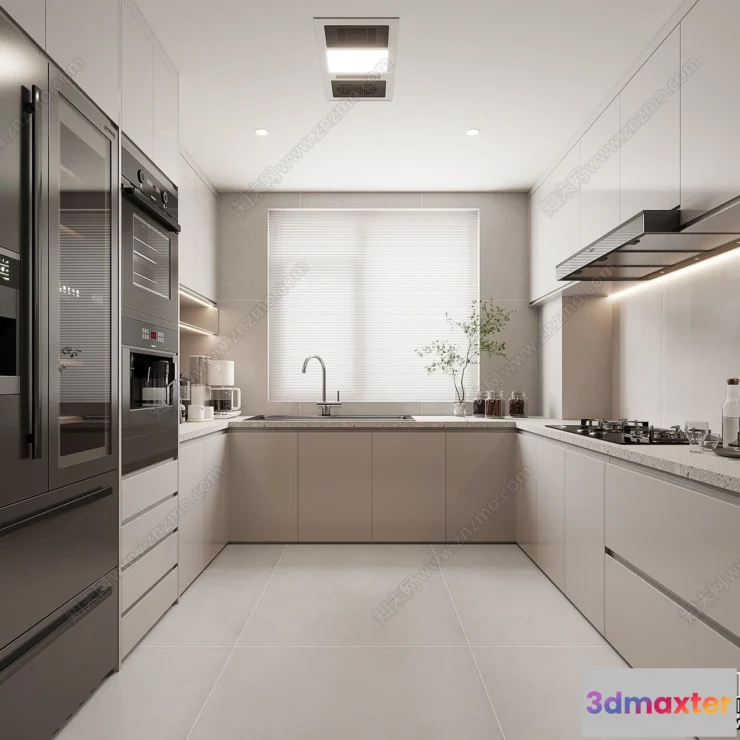 1362538 - Kitchen - Modern Style Interior 3D Scenes - 161 3D Max