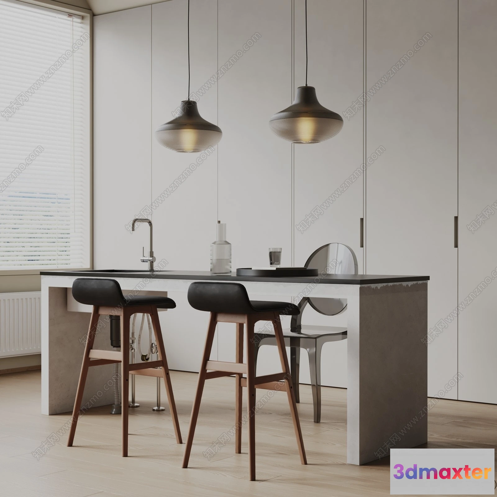 1362540 - Kitchen - 3D Models - 3D Interior Scenes - 227 3D Max