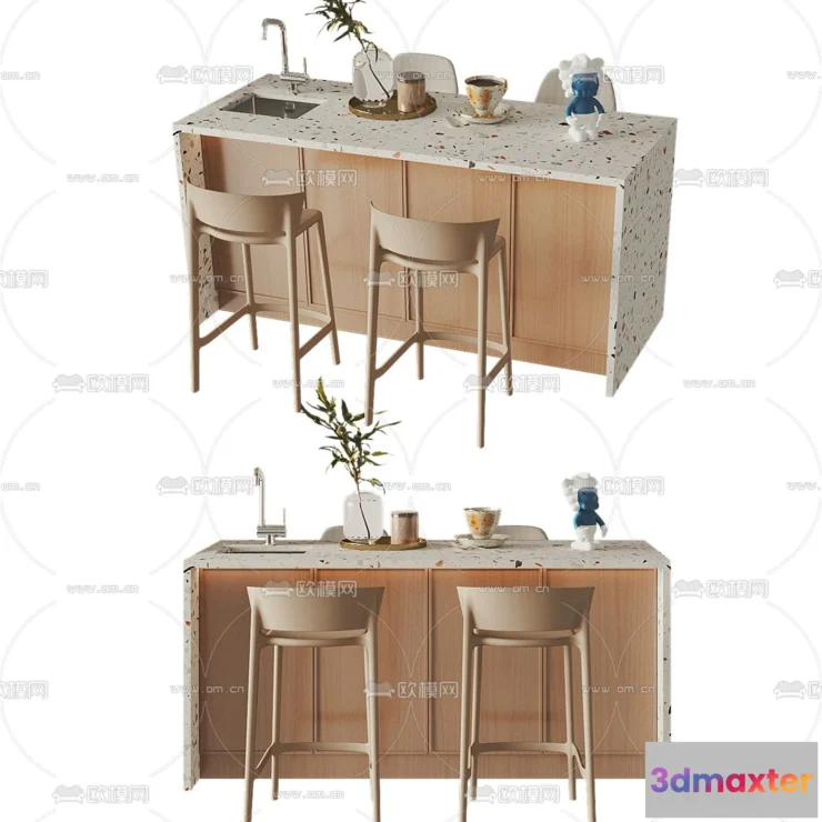 1362606 - Kitchen - 3D Models - 3D Interior Scenes - 228 3D Max