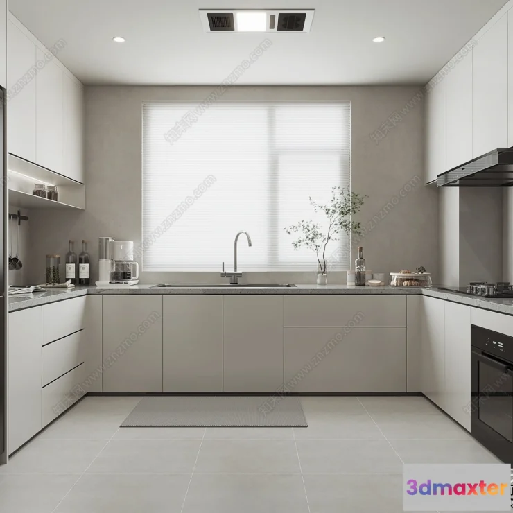 1362670 - Kitchen - Modern Style Interior 3D Scenes - 163 3D Max