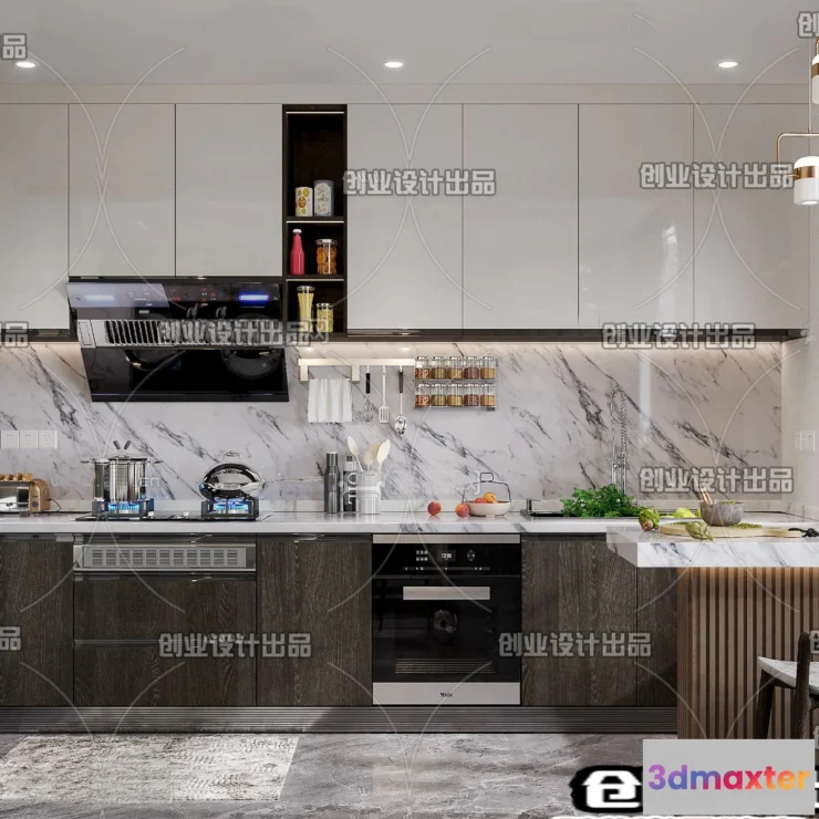 1362679 - Kitchen 3D Interior Scene - 3D Models - 134 3D Max