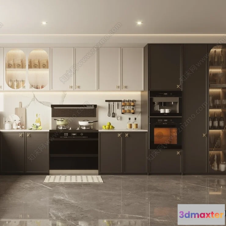 1362794 - Kitchen - Modern Style Interior 3D Scenes - 165 3D Max