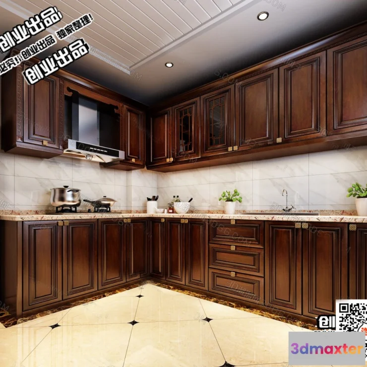 1362886 - Kitchen 3D Interior Scene - 3D Models - 137 3D Max