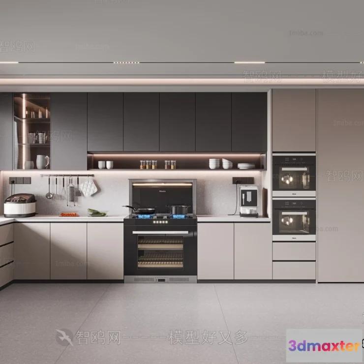 1362924 - Kitchen - Modern Style Interior 3D Scenes - 167 3D Max