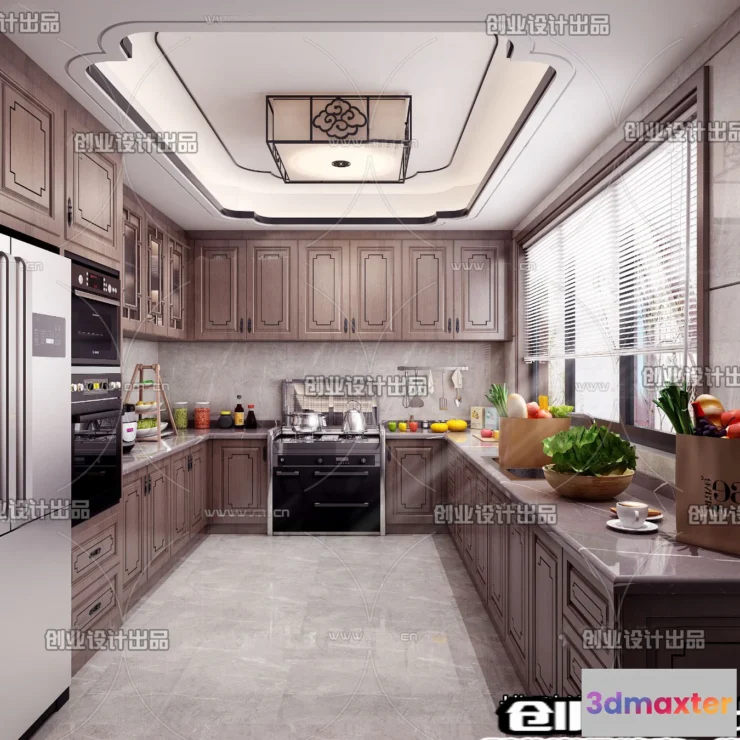 1362973 - Kitchen 3D Interior Scene - 3D Models - 138 3D Max