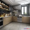 1363396 - Kitchen - Villas 3D Interior Scene - 3D Models - 040 3D Max