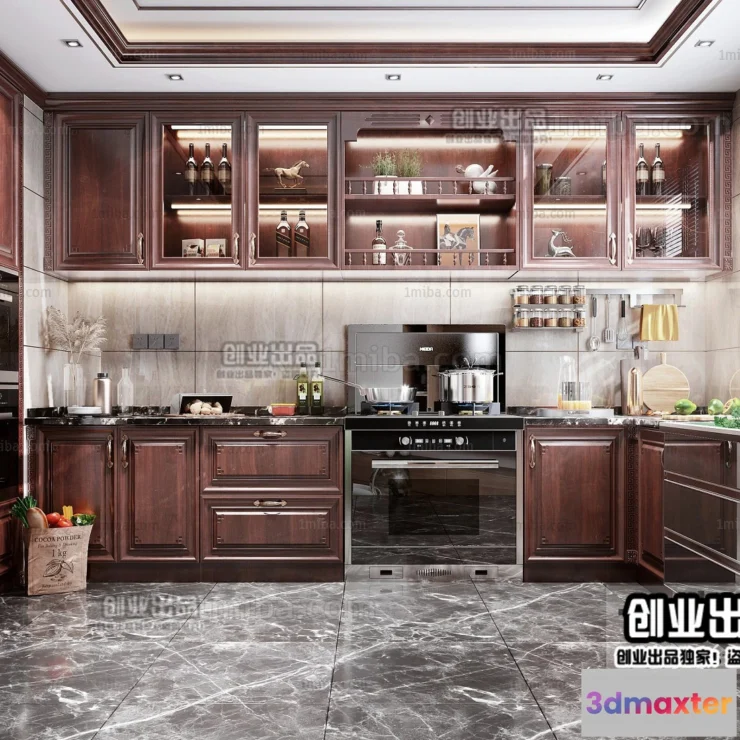 1363447 - Kitchen 3D Interior Scene - 3D Models - 145 3D Max