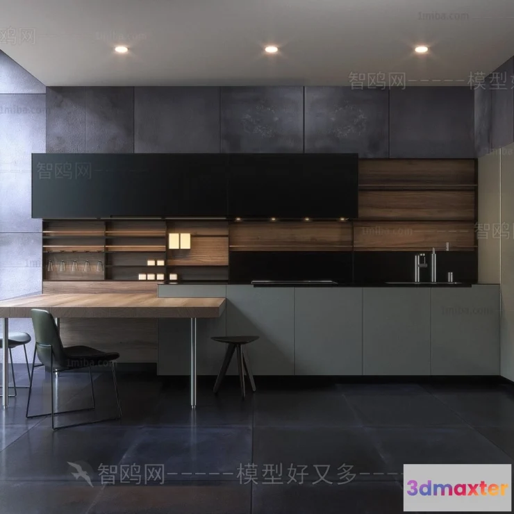 1363464 - Kitchen - Villas 3D Interior Scene - 3D Models - 041 3D Max