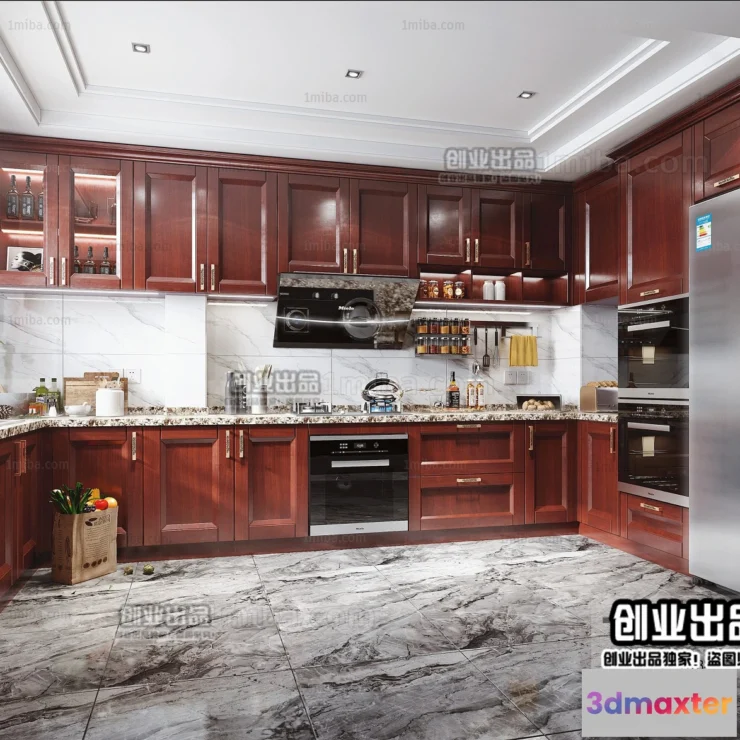 1363579 - Kitchen 3D Interior Scene - 3D Models - 147 3D Max
