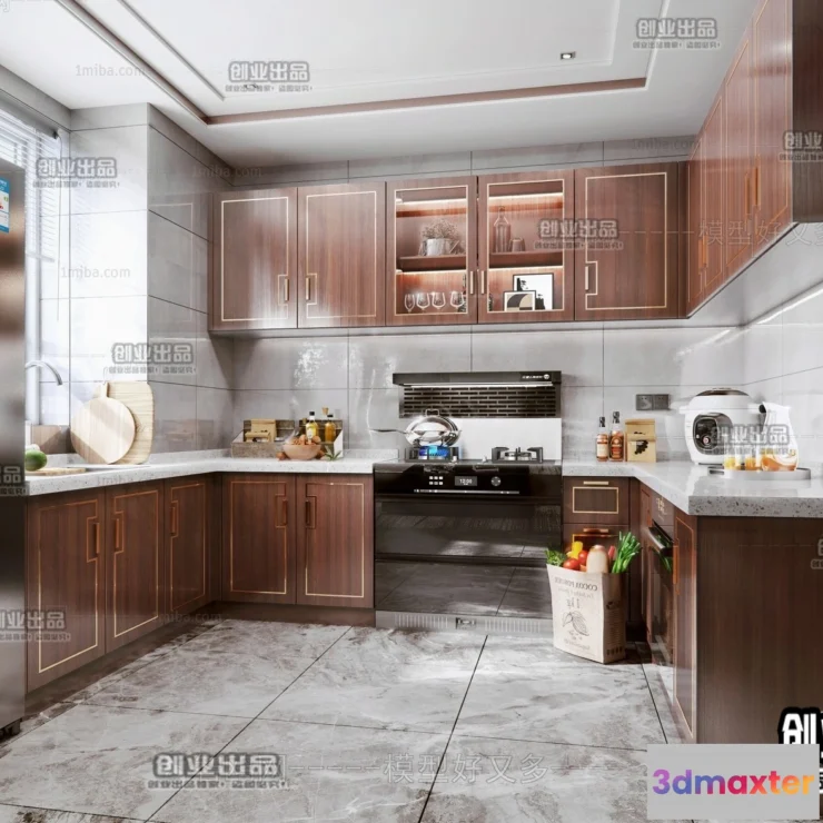1363647 - Kitchen 3D Interior Scene - 3D Models - 148 3D Max