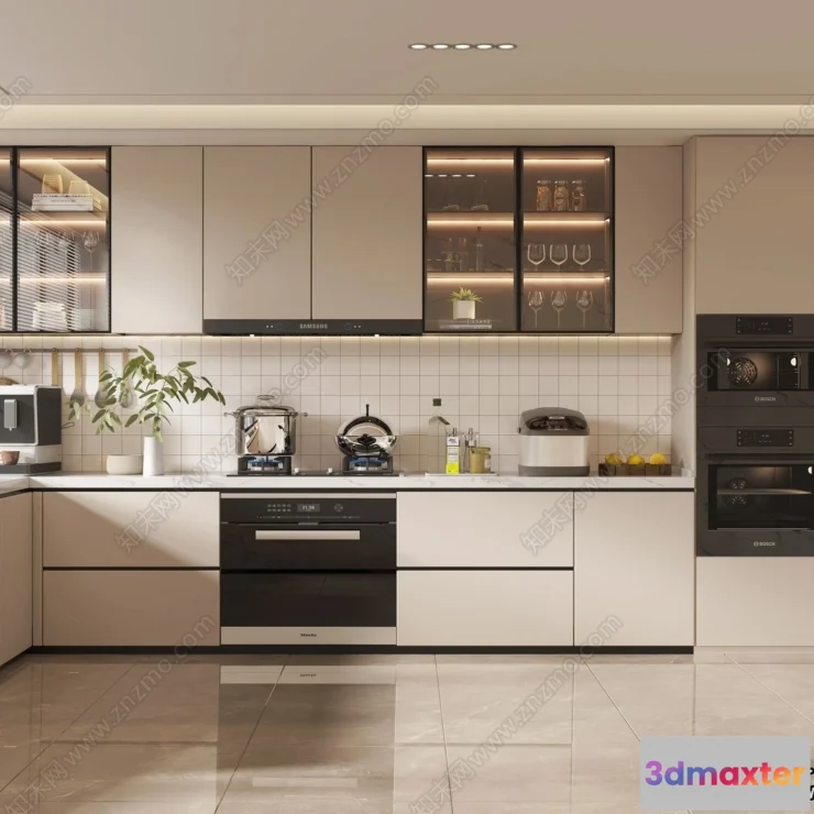 1363682 - Kitchen - Modern Style Interior 3D Scenes - 178 3D Max