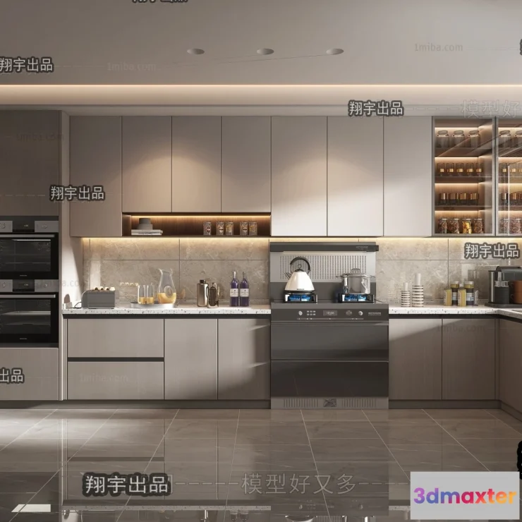 1364184 - Kitchen 3D Interior Scene - 3D Models - 156 3D Max