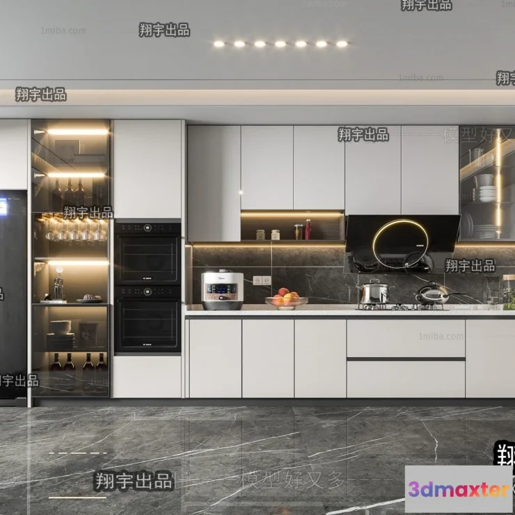 1364264 - Kitchen 3D Interior Scene - 3D Models - 157 3D Max