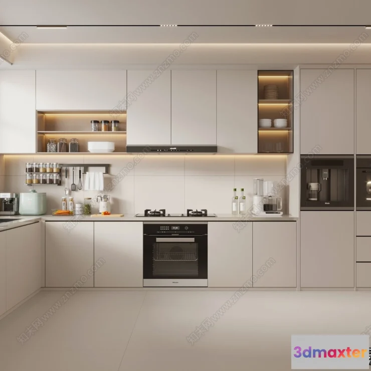 1364346 - Kitchen - Modern Style Interior 3D Scenes - 188 3D Max