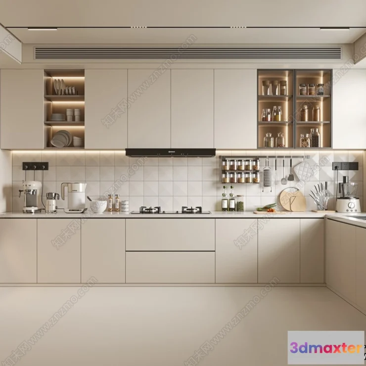 1364406 - Kitchen - Modern Style Interior 3D Scenes - 189 3D Max