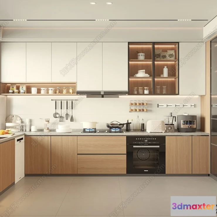 1364473 - Kitchen - Modern Style Interior 3D Scenes - 190 3D Max