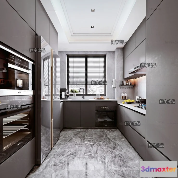 1364665 - Kitchen 3D Interior Scene - 3D Models - 163 3D Max