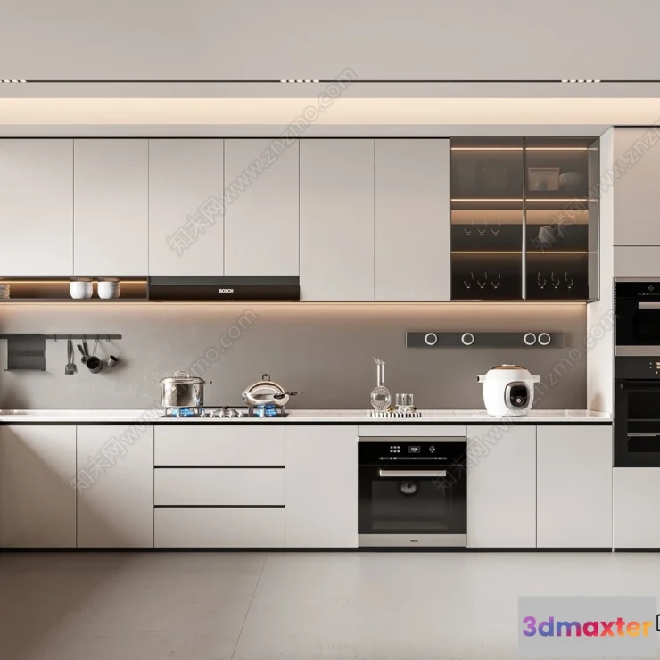 1364750 - Kitchen - Modern Style Interior 3D Scenes - 194 3D Max