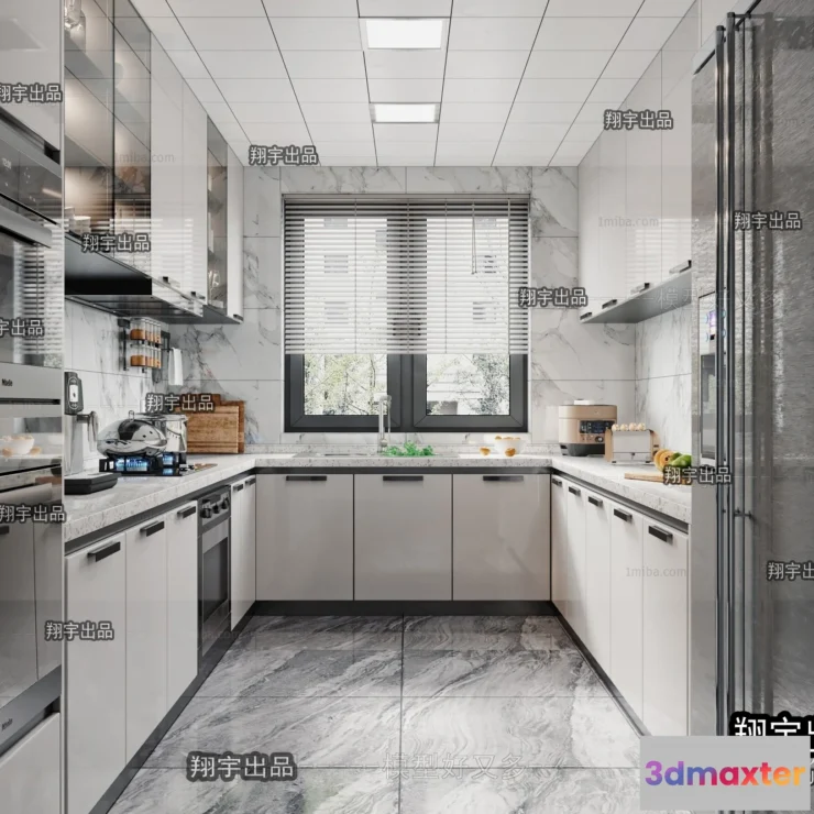 1364869 - Kitchen 3D Interior Scene - 3D Models - 166 3D Max