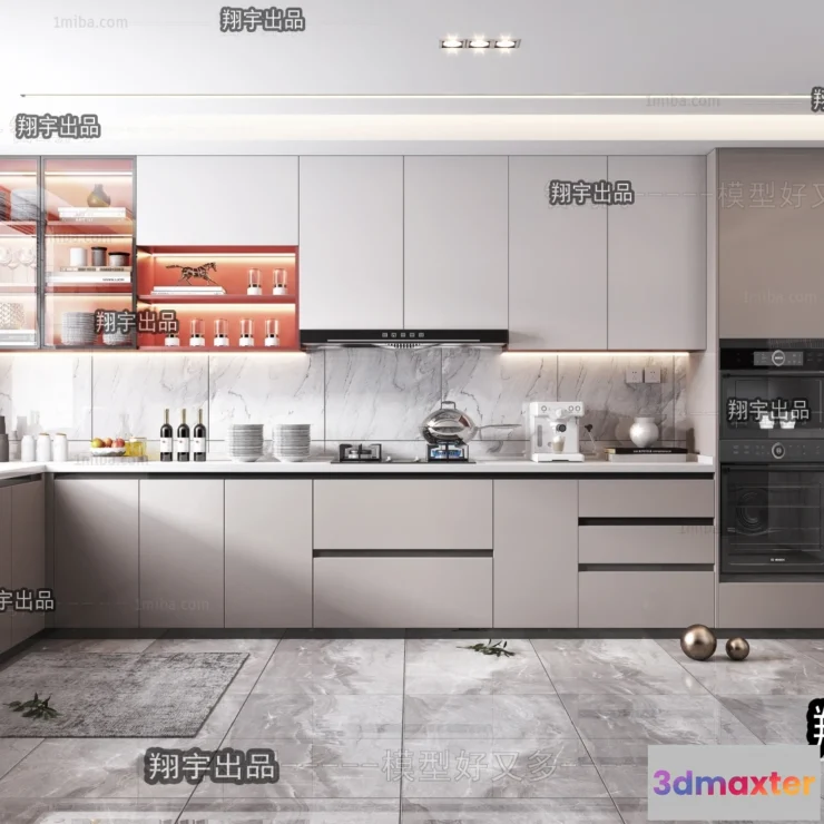 1364936 - Kitchen 3D Interior Scene - 3D Models - 167 3D Max