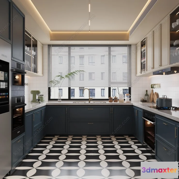 1364949 - Kitchen - Modern Style Interior 3D Scenes - 197 3D Max