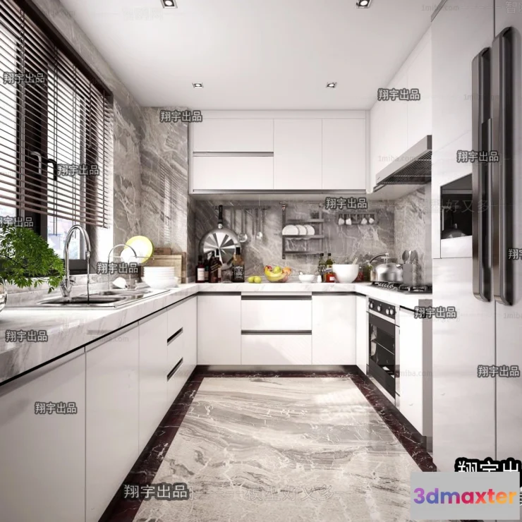 1365064 - Kitchen 3D Interior Scene - 3D Models - 169 3D Max