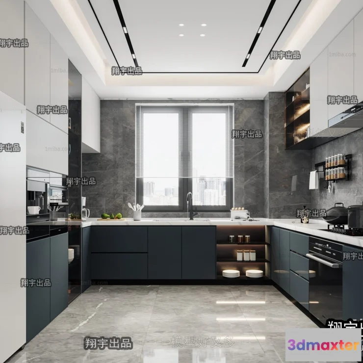1365132 - Kitchen 3D Interior Scene - 3D Models - 170 3D Max
