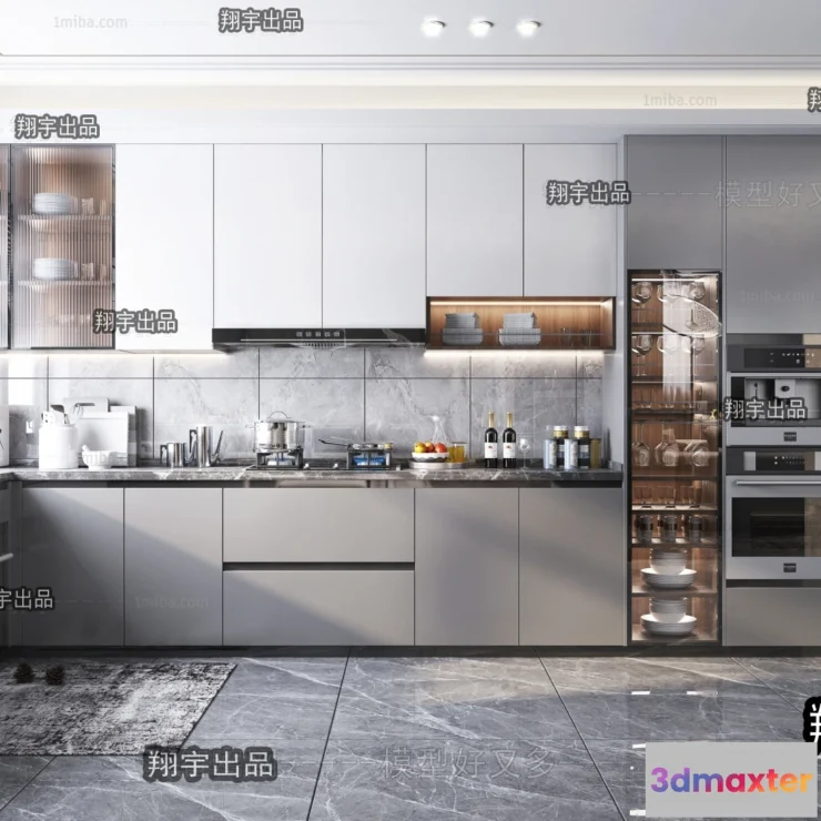 1365249 - Kitchen 3D Interior Scene - 3D Models - 172 3D Max