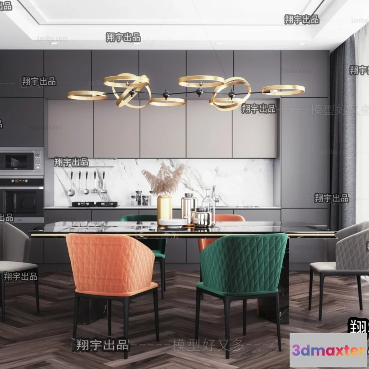 1365313 - Kitchen 3D Interior Scene - 3D Models - 173 3D Max