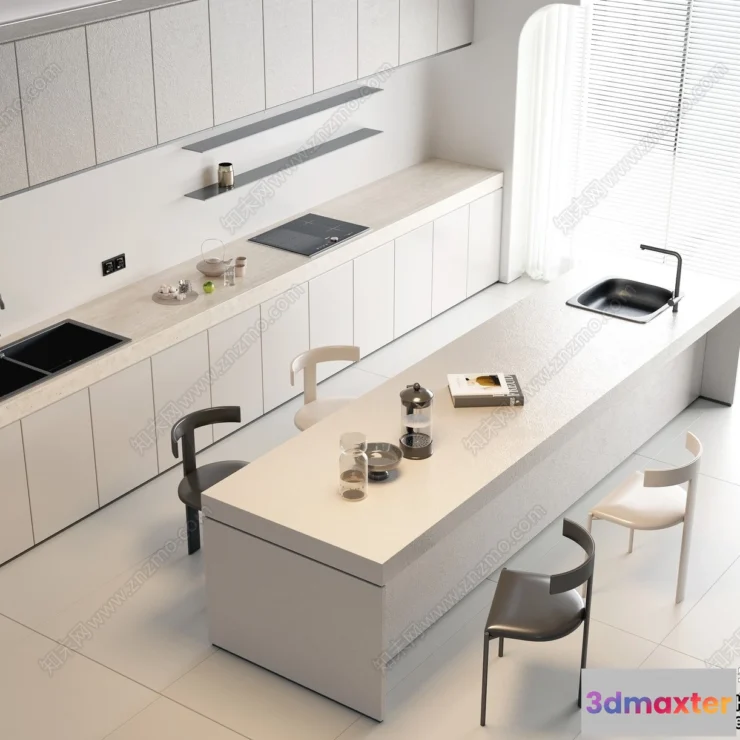 1365368 - Kitchen - Modern Style Interior 3D Scenes - 203 3D Max