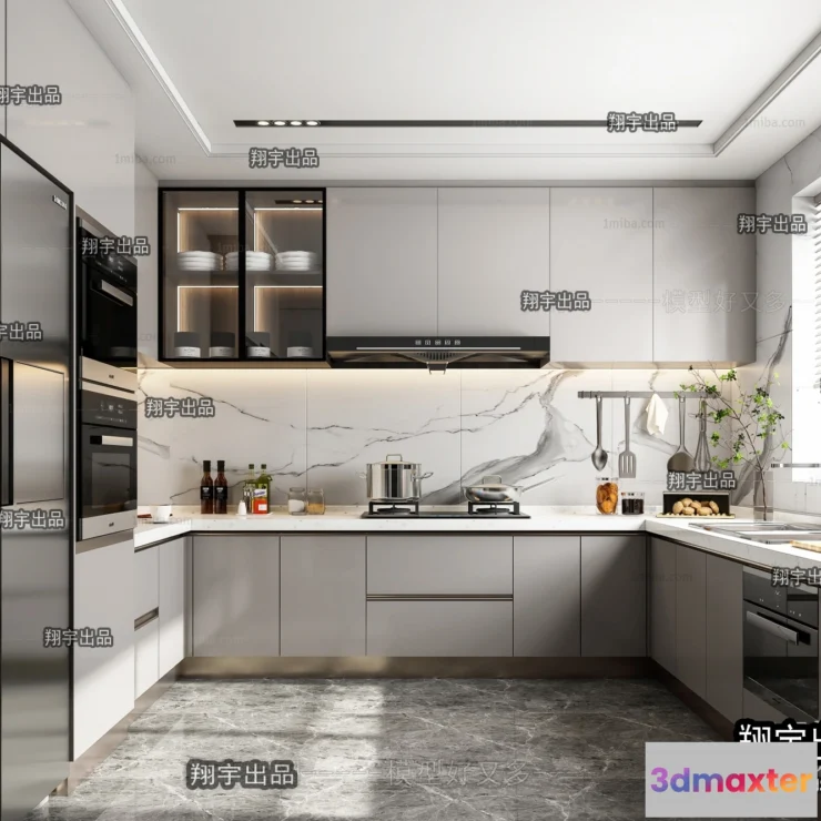 1365380 - Kitchen 3D Interior Scene - 3D Models - 174 3D Max
