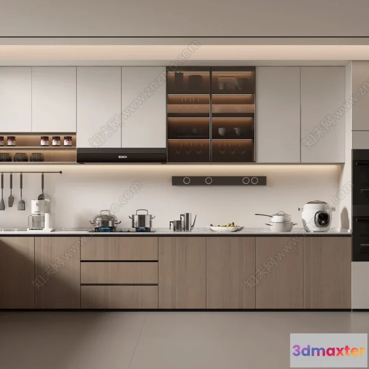 1365437 - Kitchen - Modern Style Interior 3D Scenes - 204 3D Max