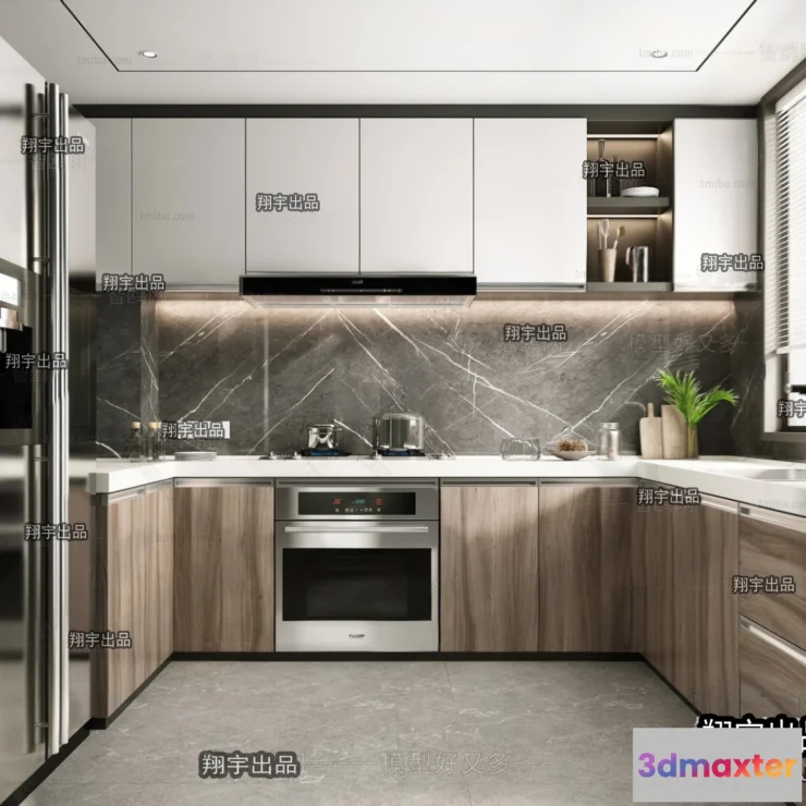 1365518 - Kitchen 3D Interior Scene - 3D Models - 176 3D Max