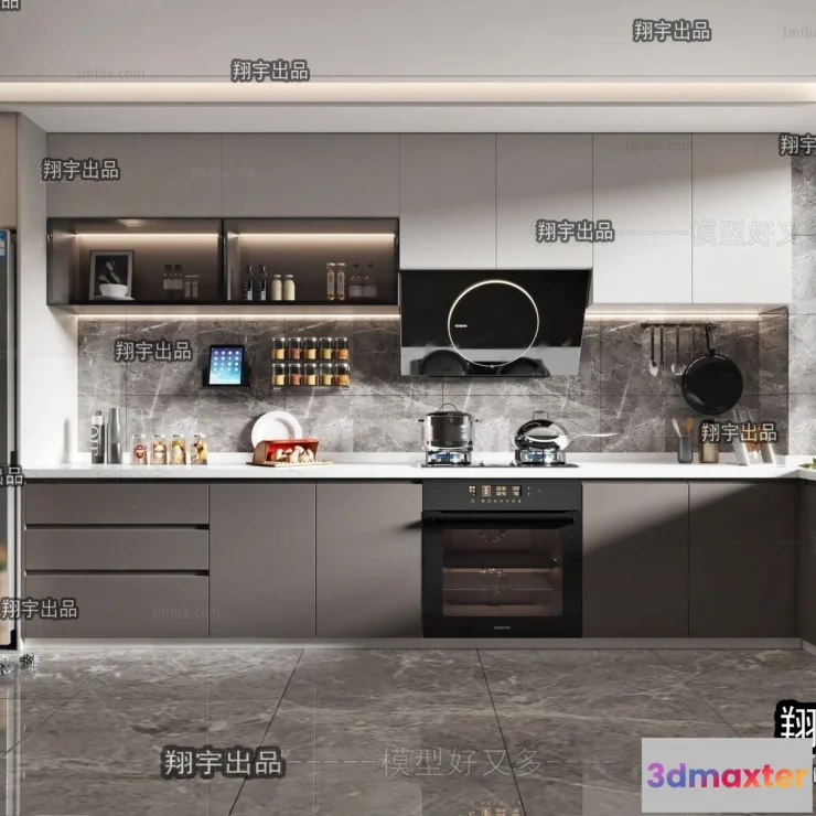 1365576 - Kitchen 3D Interior Scene - 3D Models - 177 3D Max
