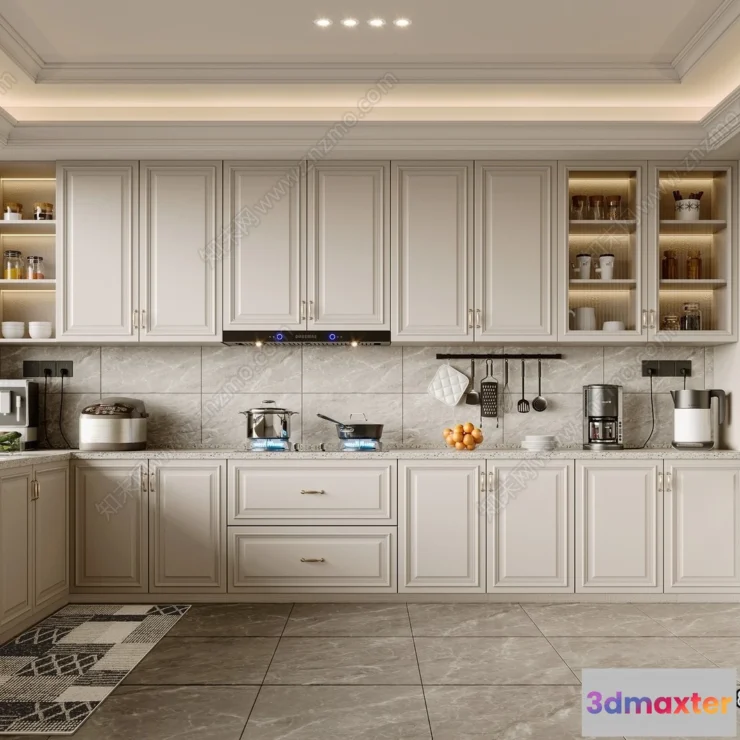 1365726 - Kitchen - Modern Style Interior 3D Scenes - 208 3D Max