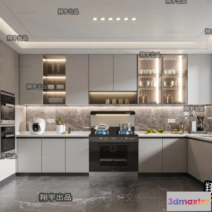 1365846 - Kitchen 3D Interior Scene - 3D Models - 181 3D Max