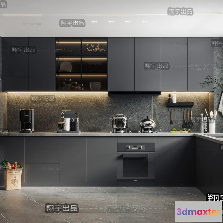 1365982 - Kitchen 3D Interior Scene - 3D Models - 183 3D Max