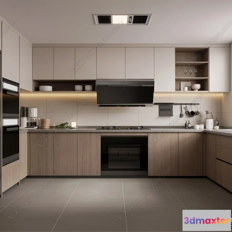 1365994 - Kitchen - Modern Style Interior 3D Scenes - 212 3D Max