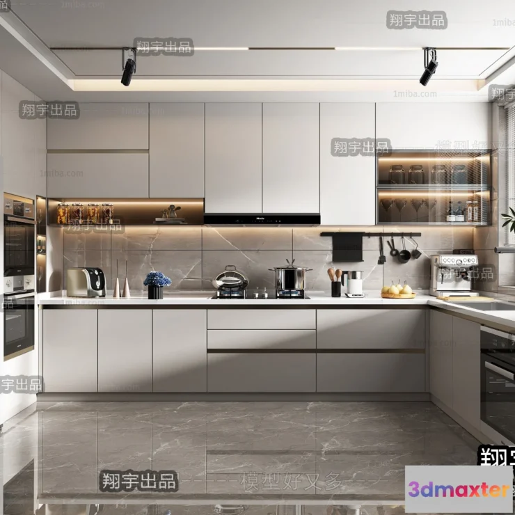 1366047 - Kitchen 3D Interior Scene - 3D Models - 184 3D Max