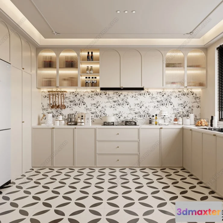 1366193 - Kitchen - Modern Style Interior 3D Scenes - 215 3D Max