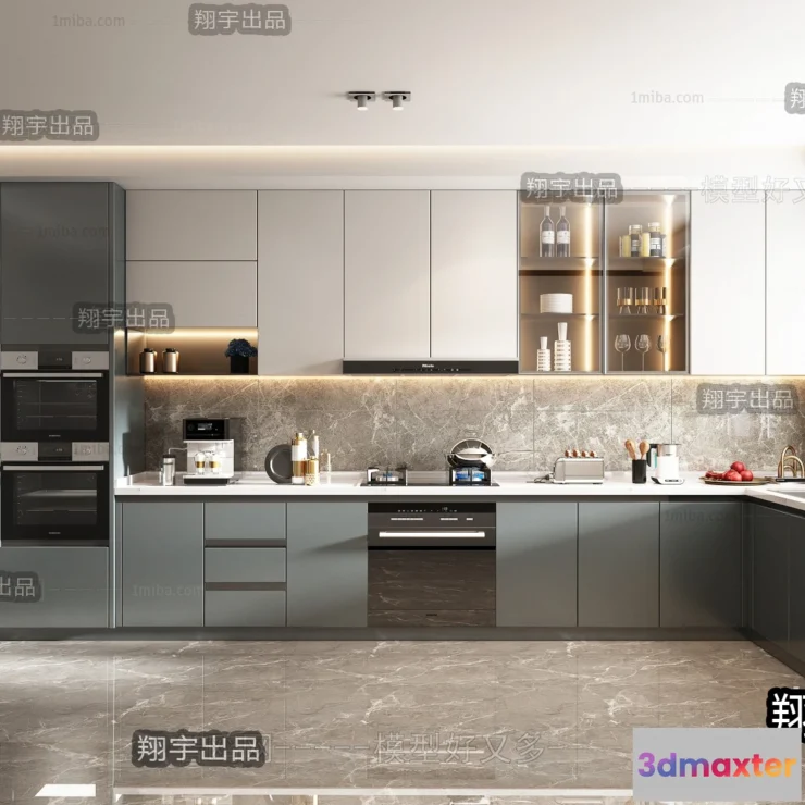 1366266 - Kitchen 3D Interior Scene - 3D Models - 187 3D Max