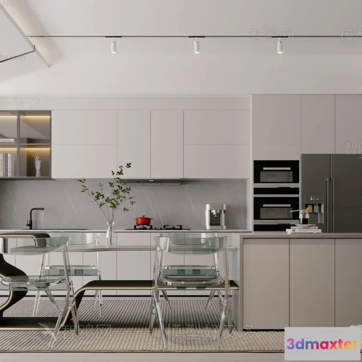 1366530 - Kitchen - Modern Style Interior 3D Scenes - 220 3D Max