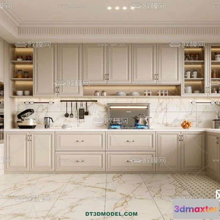 1366551 - Kitchen - France Style - Interior 3D Scene - 003 3D Max