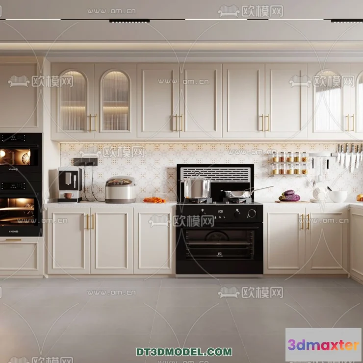 1366617 - Kitchen - France Style - Interior 3D Scene - 004 3D Max